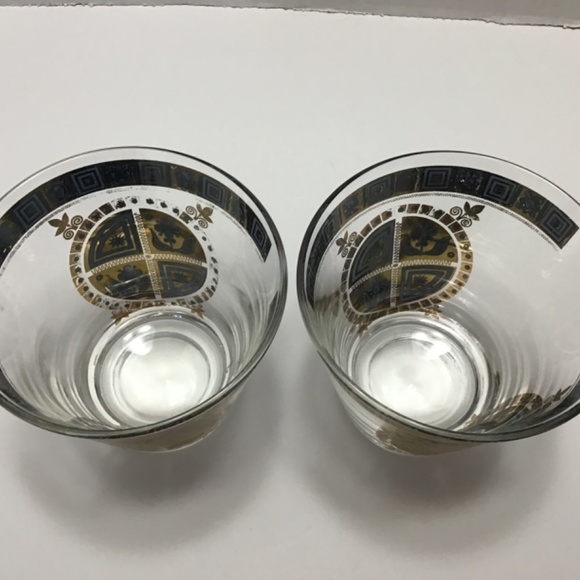 2 Vintage Culver Coronet mid century modern old fashioned tumbler glassware - Picture 11 of 14